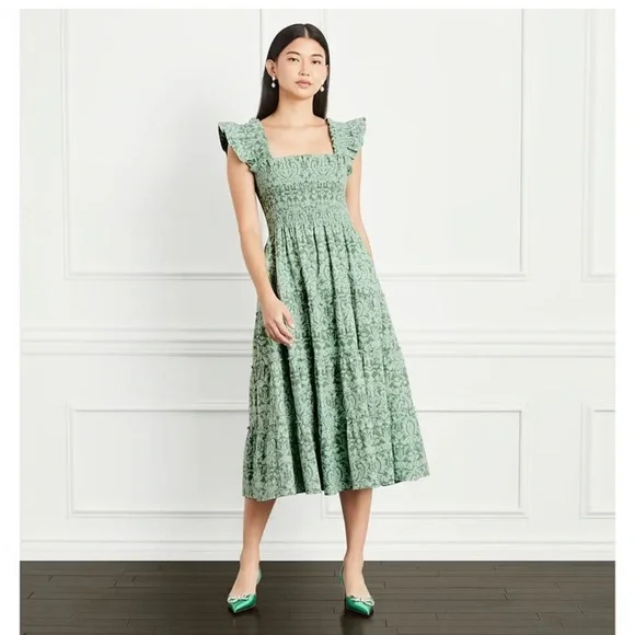 Hill House | Dresses | Hill House Green Jacquard Ellie Nap Dress Xl |  Poshmark